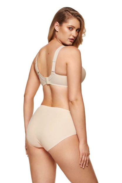 zara culotte beige dos